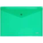 Папка-конверт на кнопке А4 "СТАММ", 180 мкм, пластик, прозрачная — изображение 4