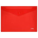 Папка-конверт на кнопке А4 "СТАММ", 180 мкм, пластик, прозрачная — изображение 5