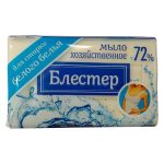 Мыло хозяйственное "Блестер", 72% для стирки белого белья, 140 г