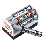 Набор маркеров для доски "MAXIFLO" со щеткой