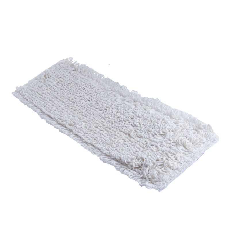 NMH-40-01 Насадка для плоской швабры, 40*13 см, хлопок тафтинговая, карманы — изображение 1