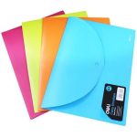 Папка-конверт на кнопке А4 "Deli", 180 мкм, 38131