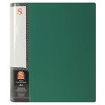 Папка пластиковая на 2 кольцах, А4 "SPONSOR", зеленая