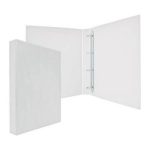 Папка на 4 кольцах, ПВХ, 35 мм, белая "PANTA PLAST"