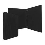 Папка на 4 кольцах, ПВХ, 35 мм, черная "PANTA PLAST"