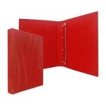 Папка на 4 кольцах, ПВХ, 35 мм, красная "PANTA PLAST"