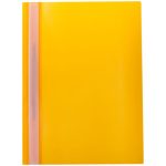 Папка-скоросшиватель с прозрачным верхом, пластик "OfficeSpace", желтая