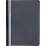 Папка-скоросшиватель с прозрачным верхом, пластик "OfficeSpace", черная