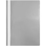 Папка-скоросшиватель с прозрачным верхом, пластик "OfficeSpace", серая