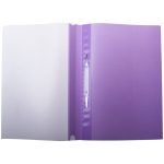 Папка-скоросшиватель с прозрачным верхом, пластик "OfficeSpace", фиолетовая