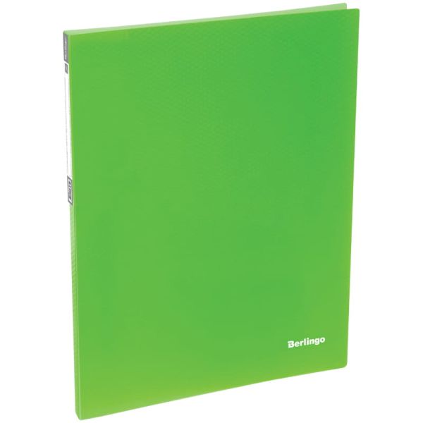 Папка-скоросшиватель с пружинным скоросшивателем "Neon", зеленая
