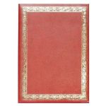 Папка ХУДОЖЕСТВЕННАЯ РАМКА 1, бумвинил, красная, арт. АПБ4-001