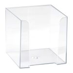 Подставка для бумажного блока, 9x9x9 см, прозрачная