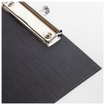 Планшет-папка с зажимом "OfficeSpace" А4, бумвинил, черный — изображение 2