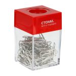 Скрепочница магнитная СТАММ, без скрепок, ассорти — изображение 2