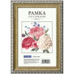 Рамка для фото пластиковая 10*15 см, № 9, золото