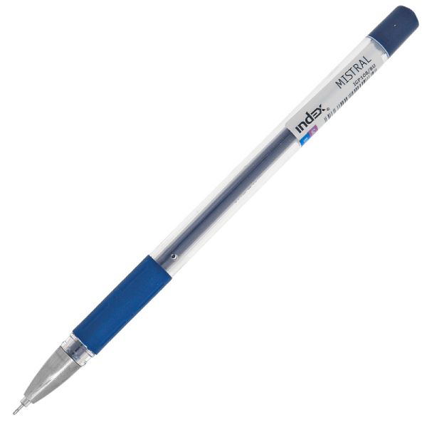 Ручка гелевая "MISTRAL", прозрачный корпус "INDEX"