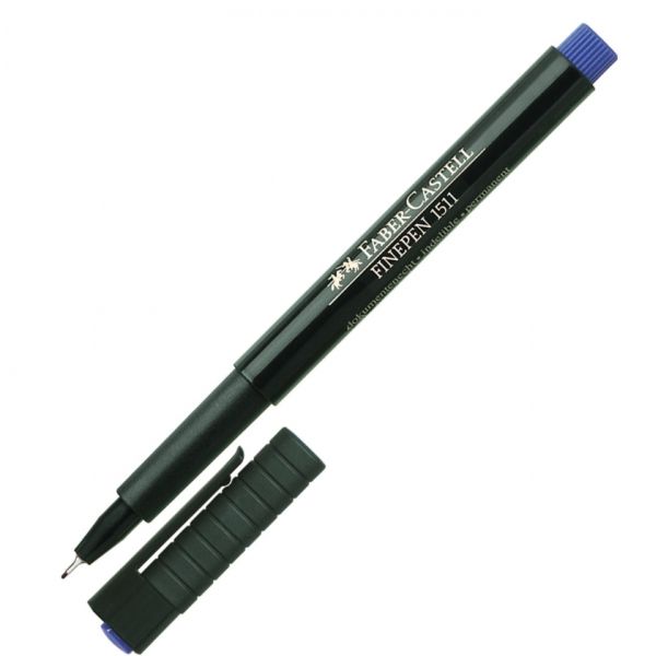 Ручка капиллярная "Finepen 1511", синяя "FABER-CASTELL"