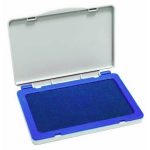 Штемпельная подушка, пластиковая "INDEX", синяя