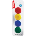 Набор магнитов для досок "Berlingo" 40 мм, 4 шт., ассорти