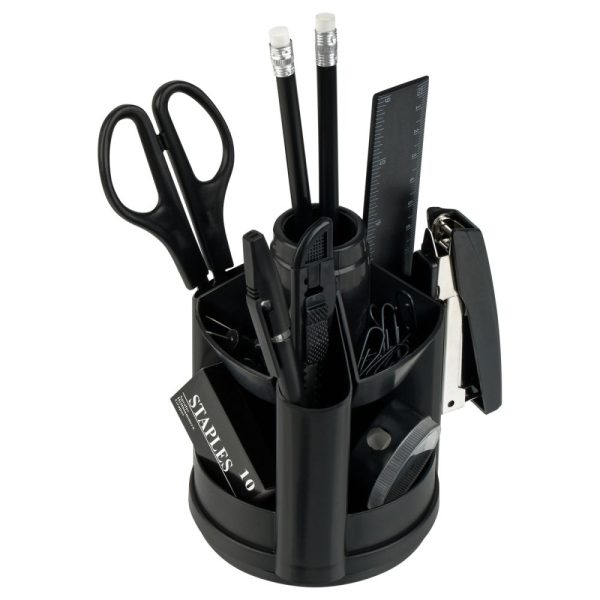 Офисный набор "МИНИДЕСК", 11 предметов, черный