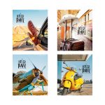 Тетрадь А5, 60л., клетка на гребне ArtSpace "Путешествия. Let's go travel", глянцевый уф-лак