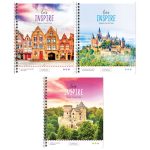 Тетрадь А5, 80л., клетка на гребне ArtSpace "Путешествия. Let`s inspire", ВД-лак