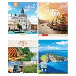 Тетрадь 96л., А5, клетка ArtSpace "Микс. Путешествия"